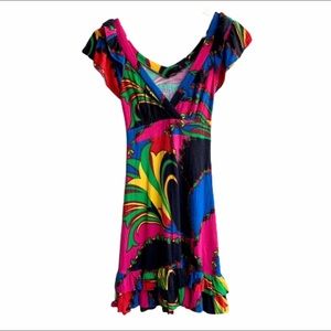 Betsey Johnson multicolor petite dress